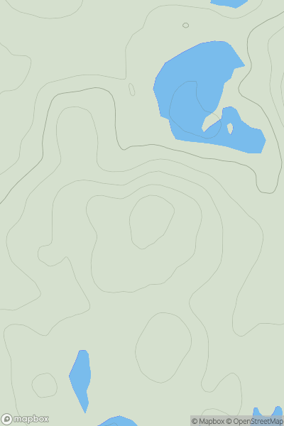 Thumbnail image for Meall na h-Airighe Riabhaich [Loch Torridon to Loch Maree] showing contour plot for surrounding peak
